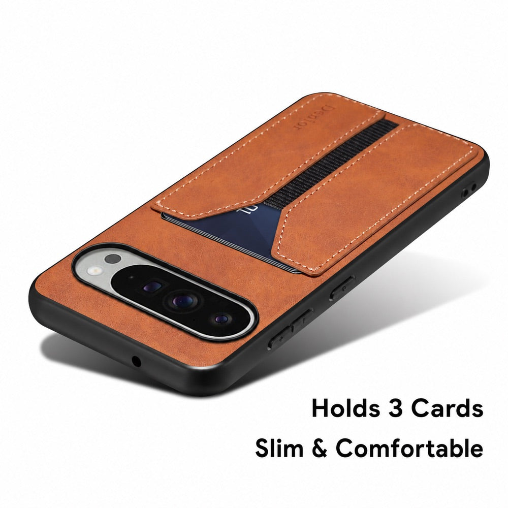 Business PU Leather Card Holder Case for Google Pixel 9–11 Series
