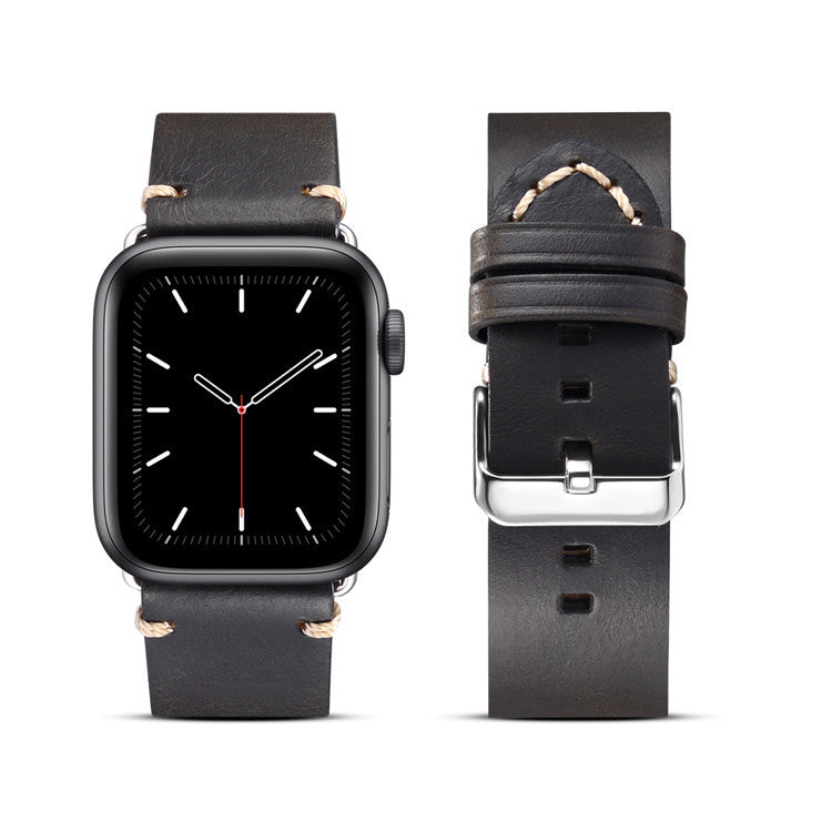 Vintage Oil-Waxed Genuine Leather Apple Watch Band