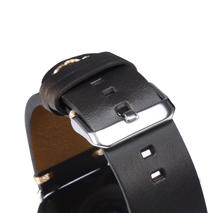 Vintage Oil-Waxed Genuine Leather Apple Watch Band