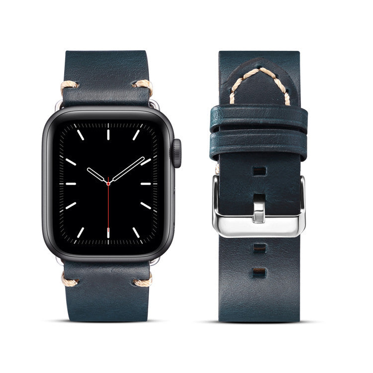 Vintage Oil-Waxed Genuine Leather Apple Watch Band