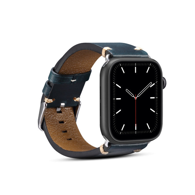 Vintage Oil-Waxed Genuine Leather Apple Watch Band