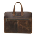 Crazy Horse Leather Zipper Sleeve for 15-inch MacBook Pro