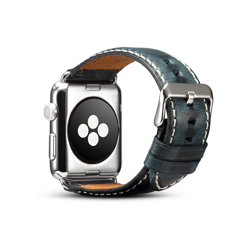 Vintage Oil-Waxed Leather Apple Watch Band H03
