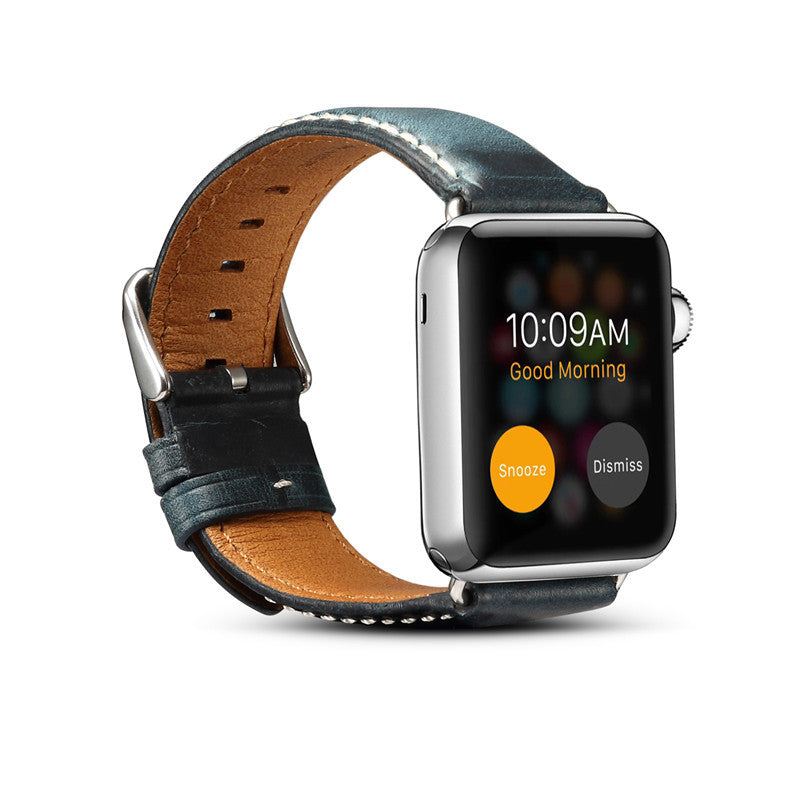Vintage Oil-Waxed Leather Apple Watch Band H03