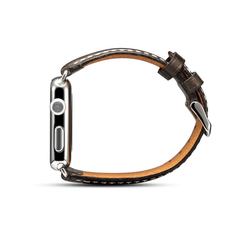 Vintage Oil-Waxed Leather Apple Watch Band H03