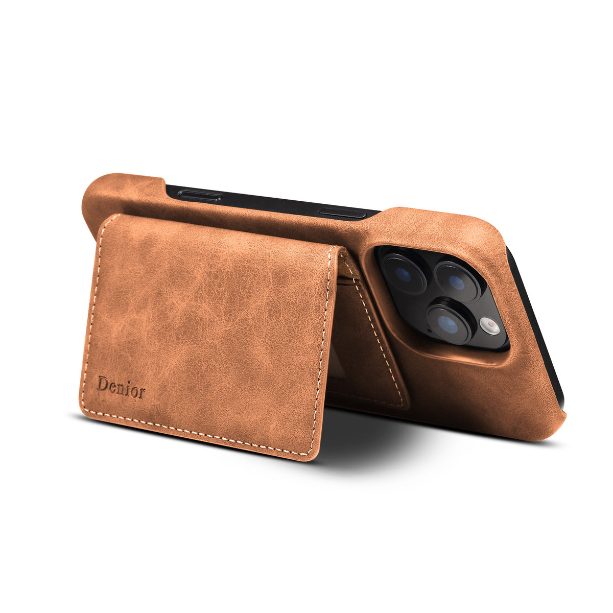 MagSafe-Compatible Case with Stand & Detachable Card Holder for iPhone 16 Pro / 17 Series