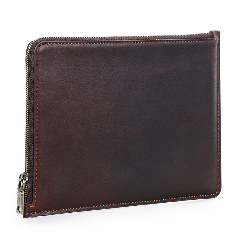 Retro Zippered Tablet Sleeve with Handle for 11-inch iPad Pro