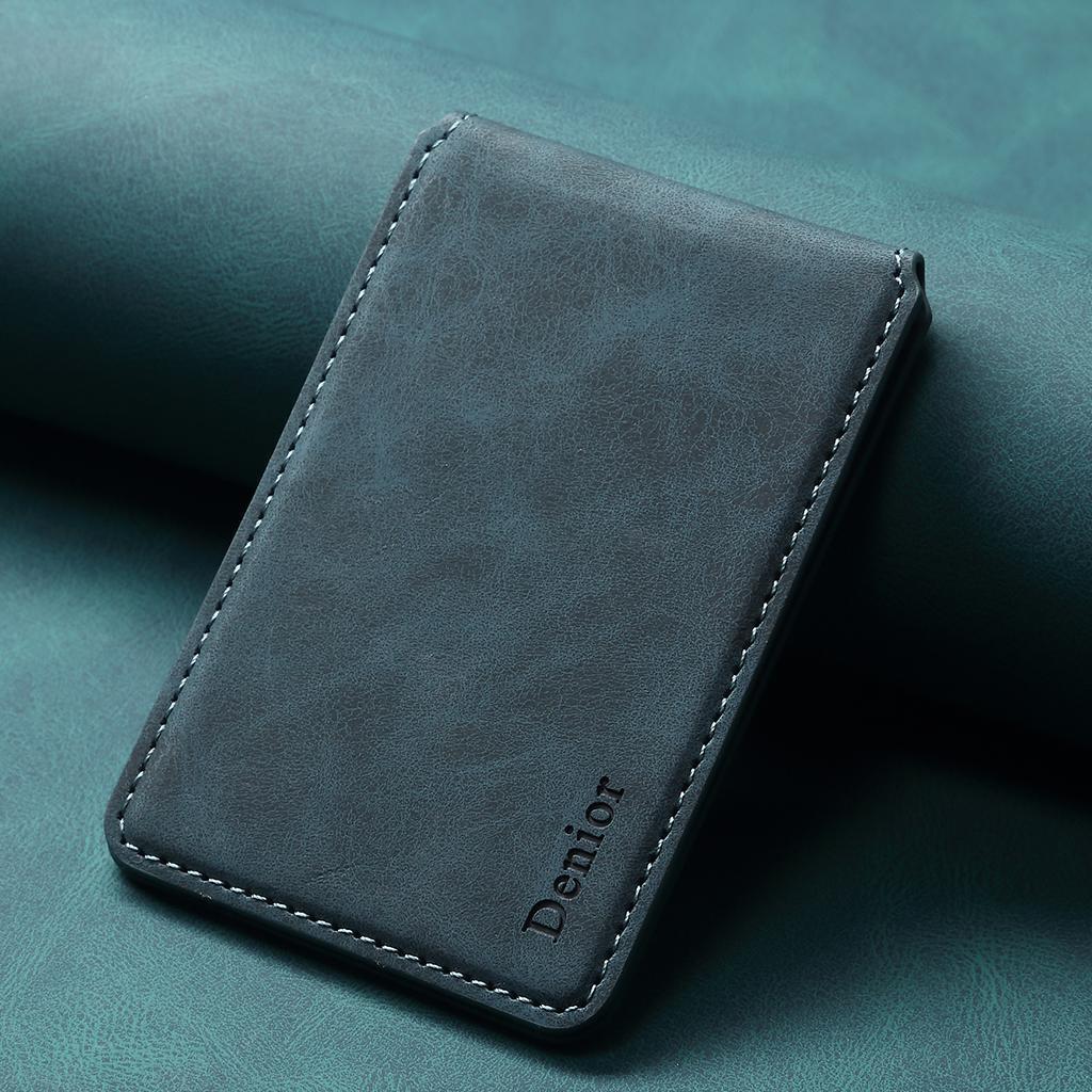 MagSafe-Compatible PU Leather Card Holder Stand for iPhone & Android