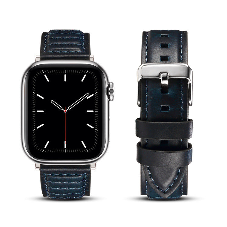 Genuine Cowhide Leather Apple Watch Band H01