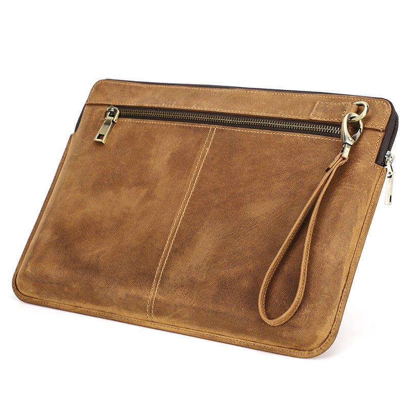 Genuine Cowhide Leather Sleeve for 14-inch MacBook Pro