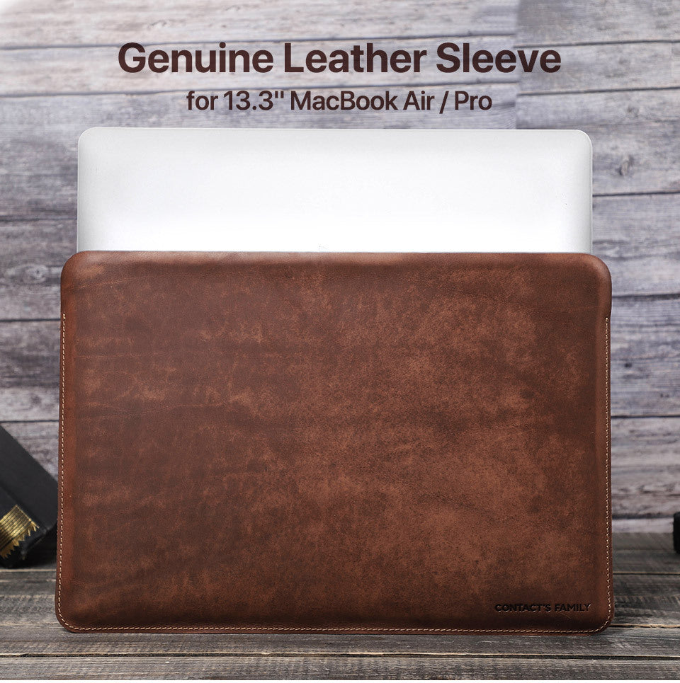 Minimalist Leather Sleeve for 13.6-inch MacBook Air