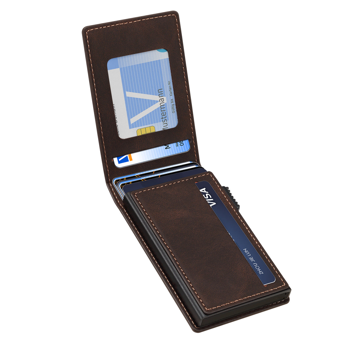 PU Leather MagSafe Wallet Case with Large Card Storage