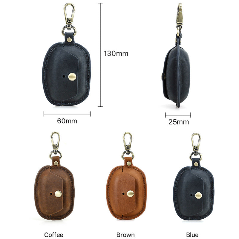 Premium Leather Protective Case with Hook for Sony WF-1000XM5