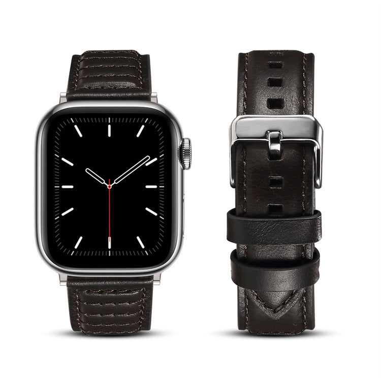 Genuine Cowhide Leather Apple Watch Band H01