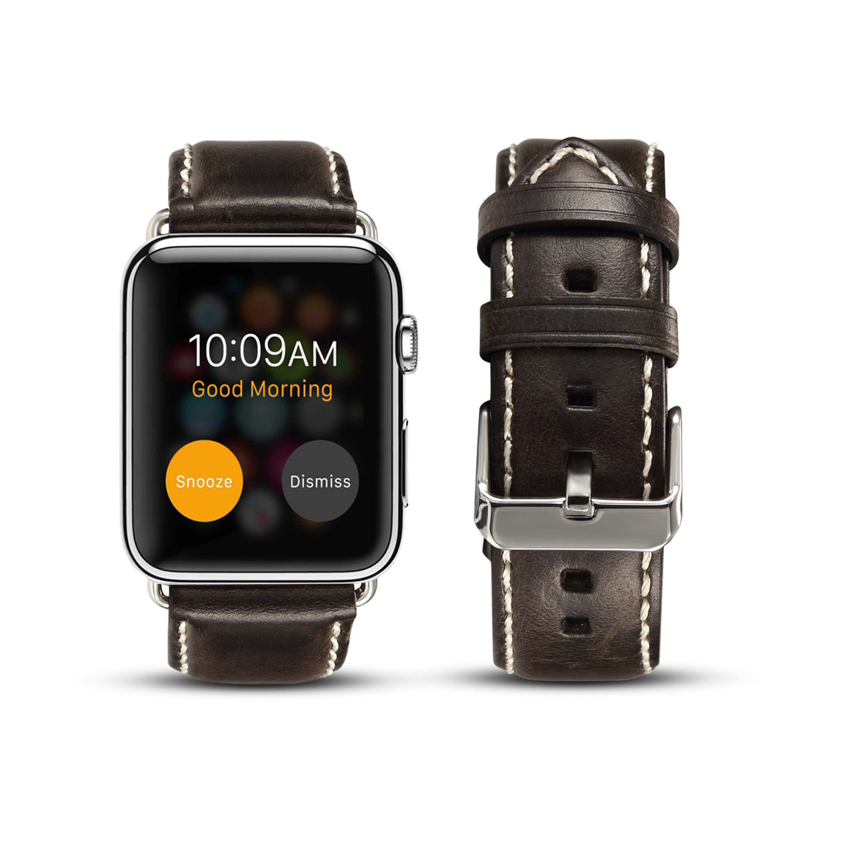 Vintage Oil-Waxed Leather Apple Watch Band H03