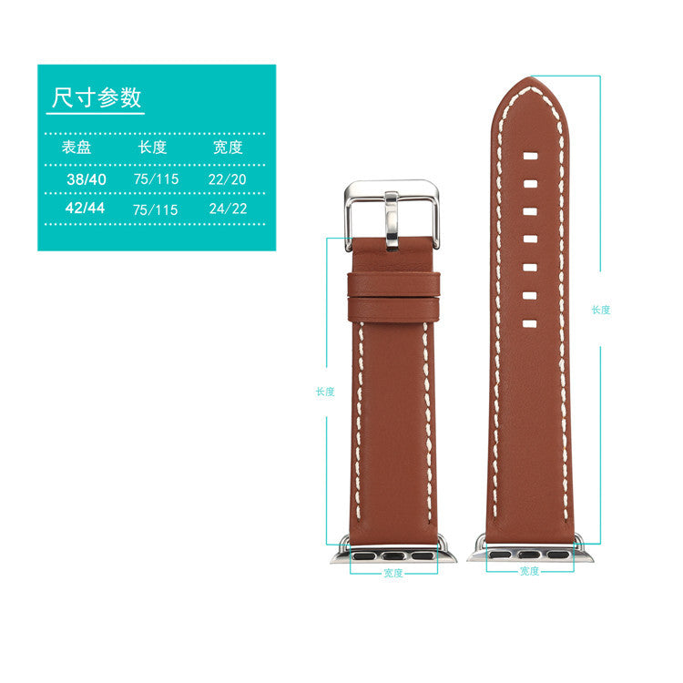 Genuine Cowhide Leather Apple iWatch Band