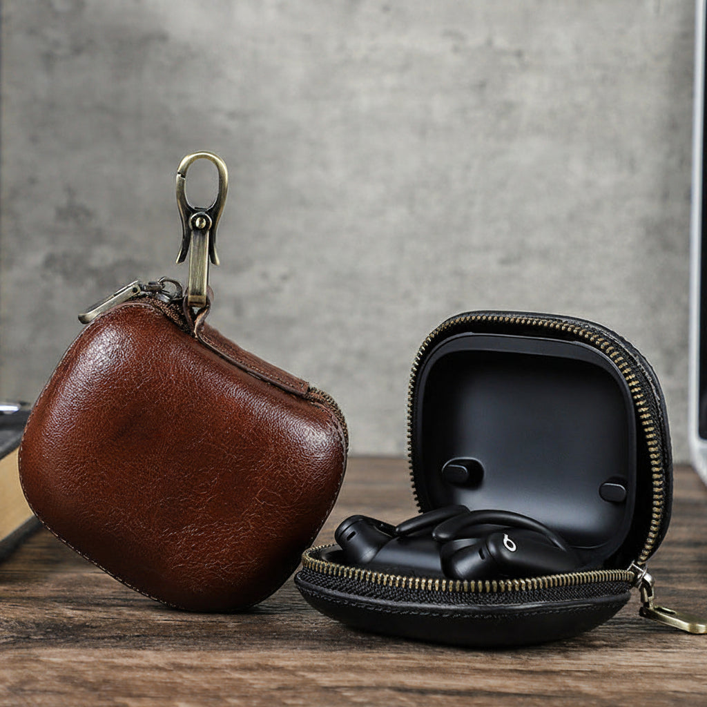 Protective Leather Case with Clip for Powerbeats Pro 2