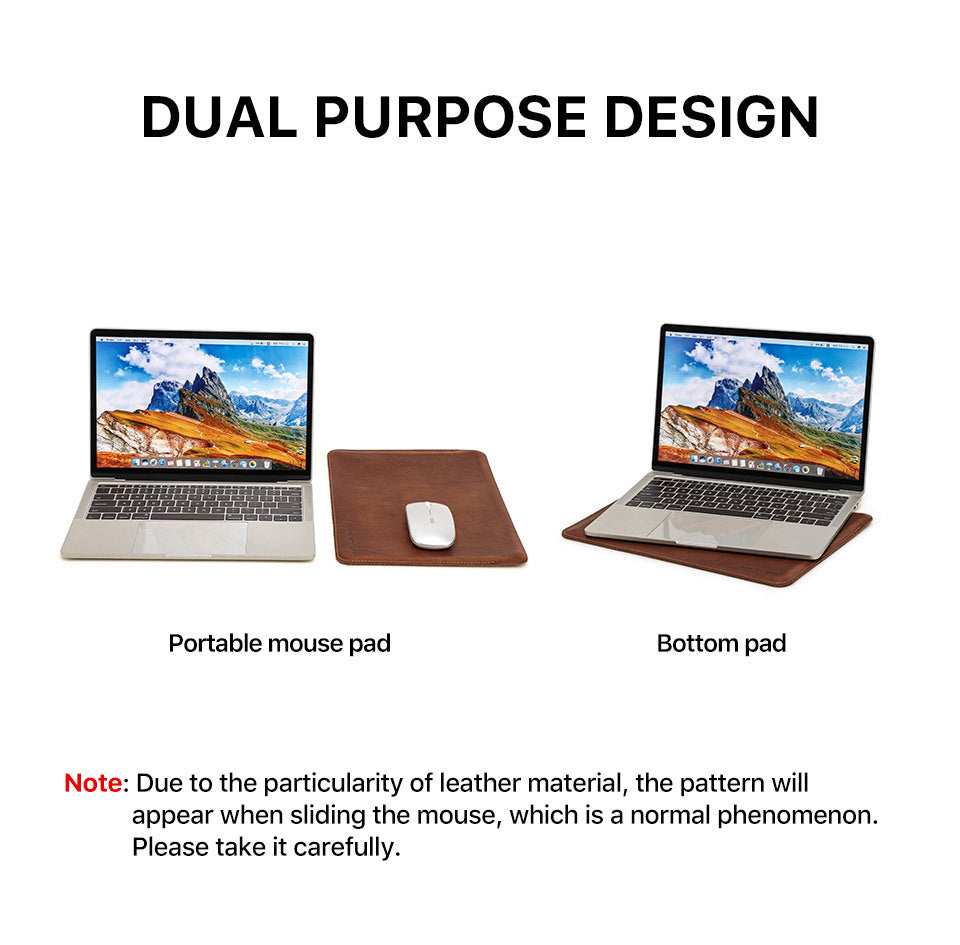 Minimalist Leather Sleeve for 13.6-inch MacBook Air