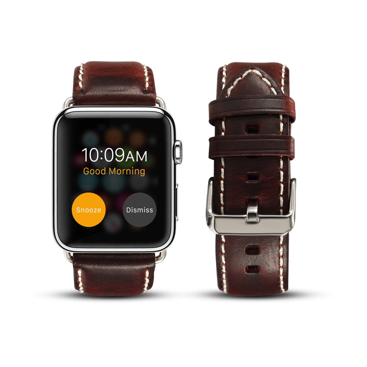Vintage Oil-Waxed Leather Apple Watch Band H03