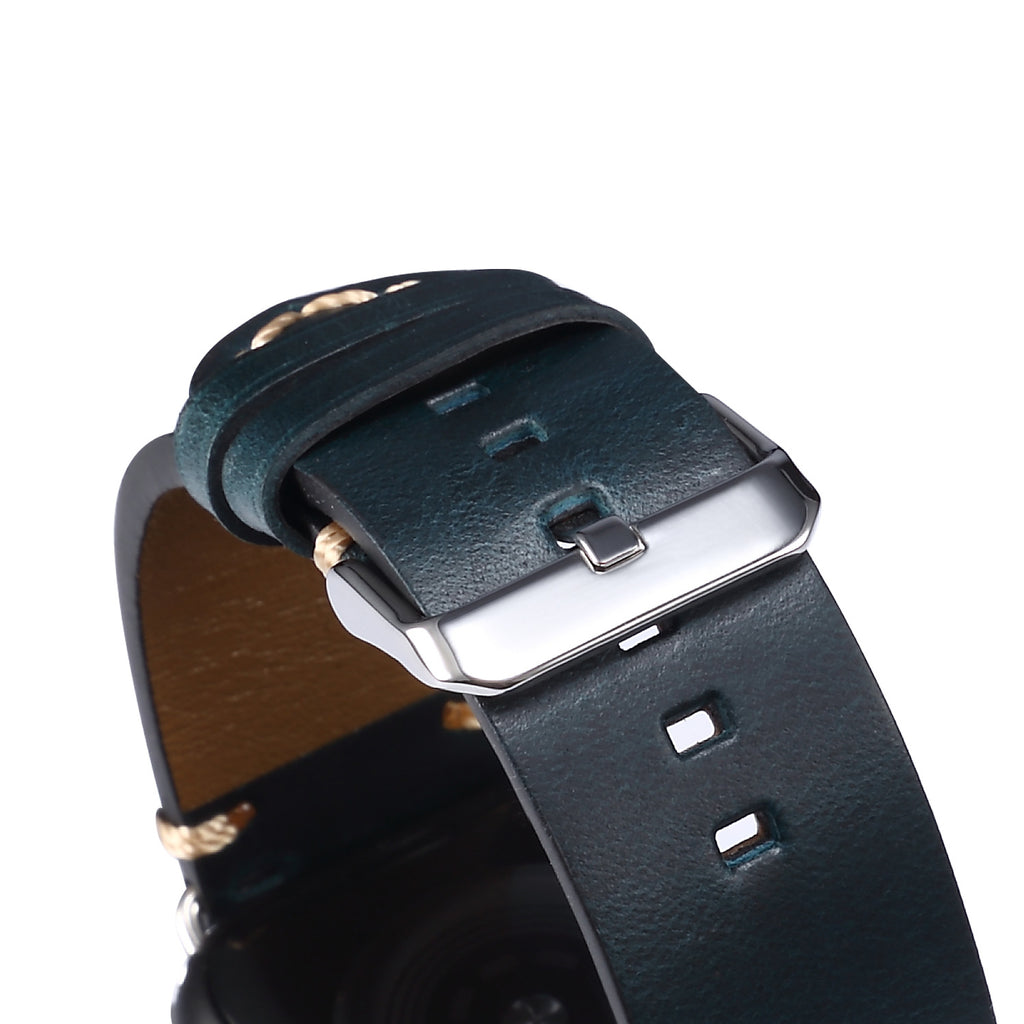 Vintage Oil-Waxed Genuine Leather Apple Watch Band