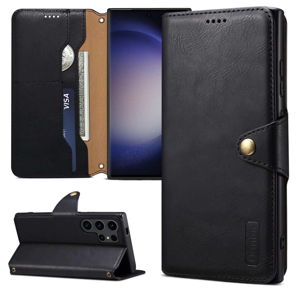 Retro PU Leather Flip Wallet Case for Samsung Galaxy S23/S24/S25/S26 & A Series
