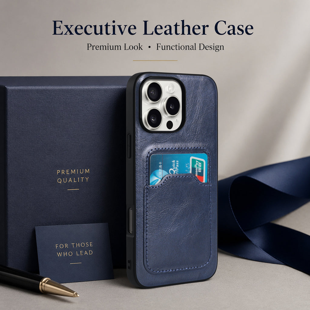 Retro PU Leather Card Holder Case for Samsung S25 & S26