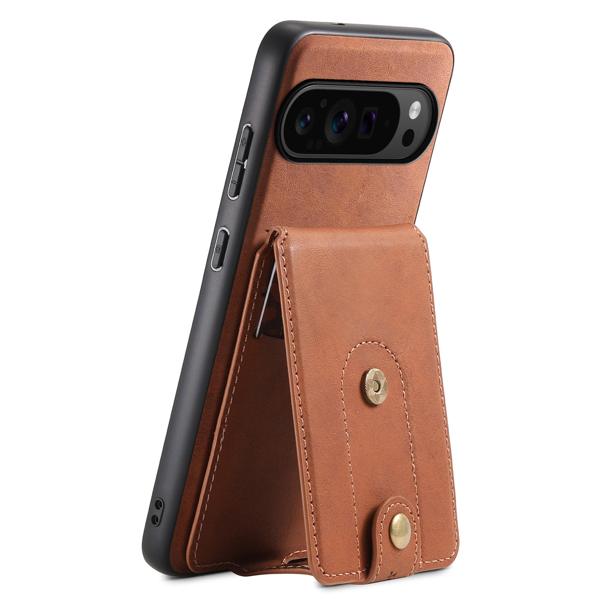 Retro Magnetic Card Holder Stand Case for Google Pixel 6-10 Pro Series