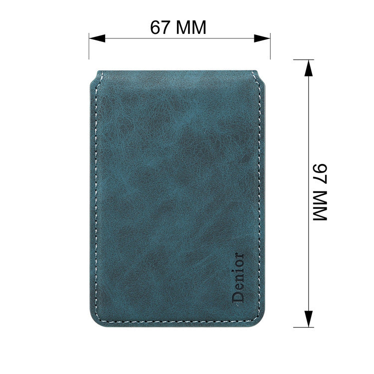 MagSafe-Compatible PU Leather Card Holder Stand for iPhone & Android