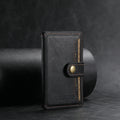 Universal MagSafe-Compatible PU Leather Card Holder for iPhone & Android Phones