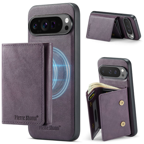 2-in-1 PU Leather Case with Detachable Tri-Fold Wallet for Google Pixel 7–11 Series