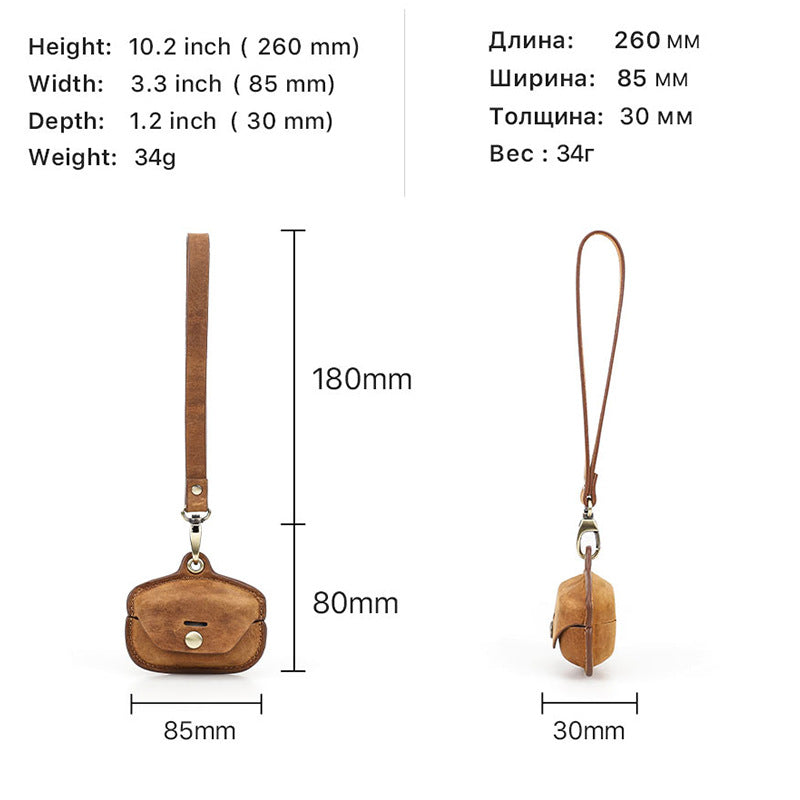 Premium Leather Case with Lanyard for Sony WF-1000XM4