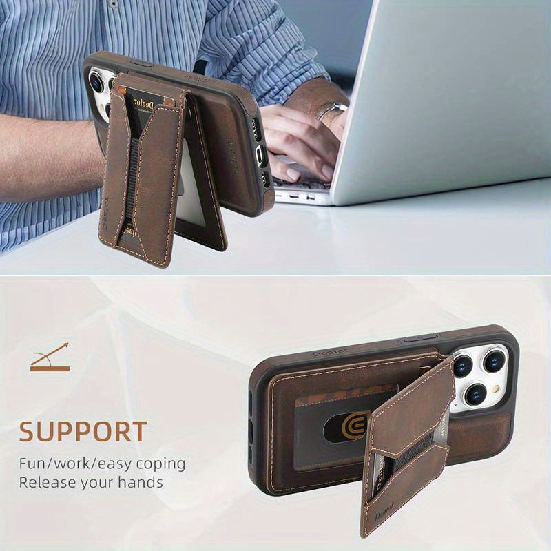 Magnetic Card Holder Stand Case for Samsung Galaxy S23/S24/S25/S26 & A16 series
