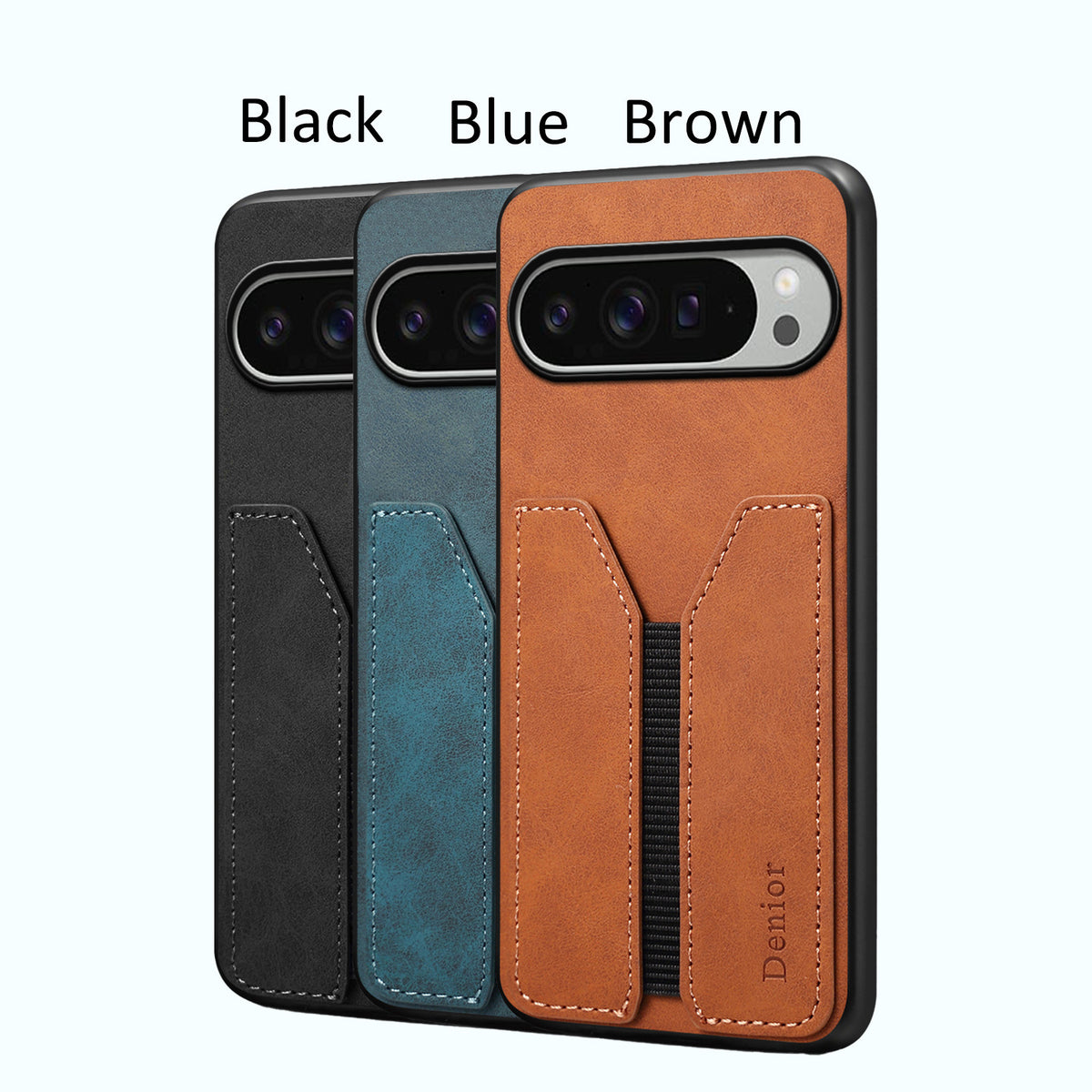 Business PU Leather Card Holder Case for Google Pixel 9–11 Series