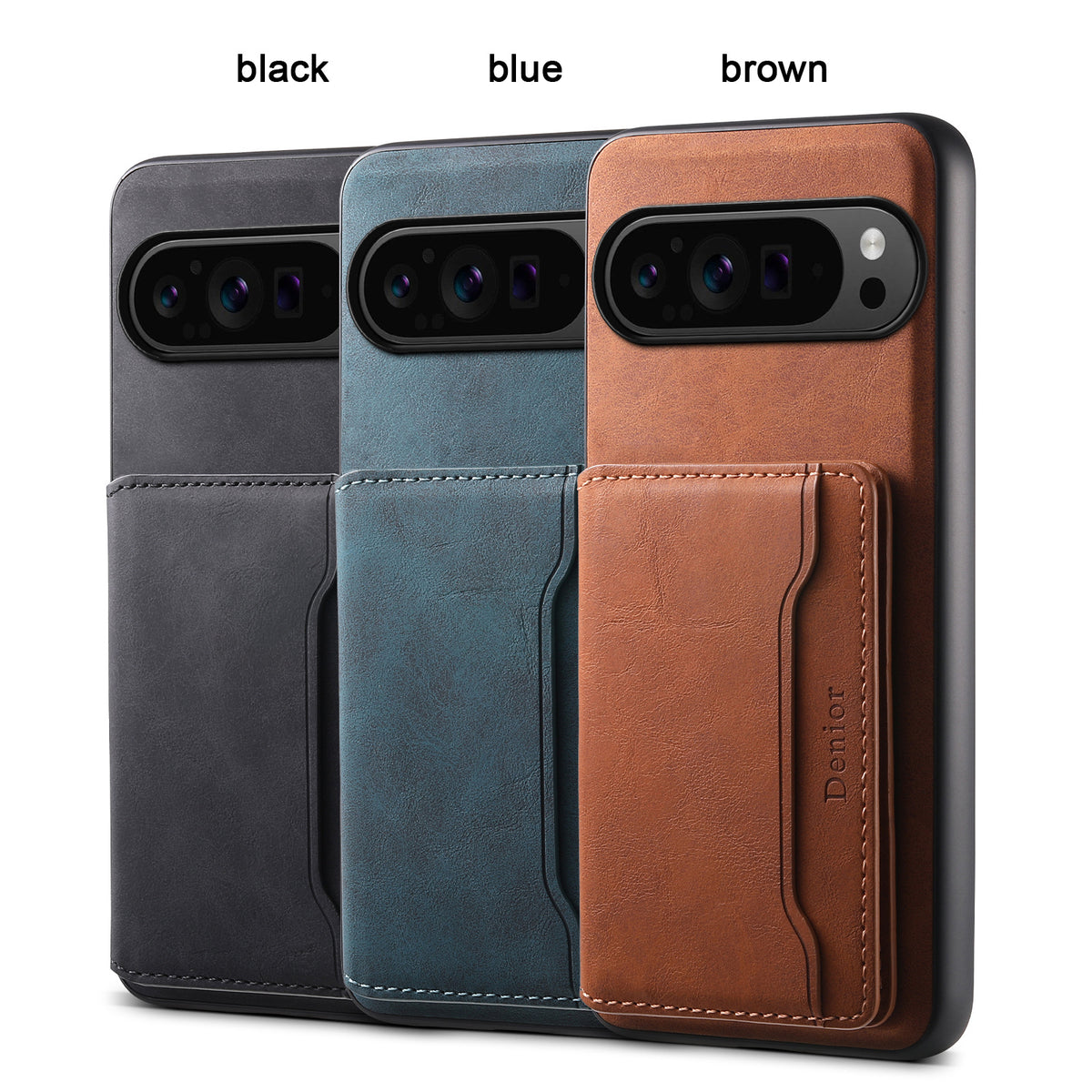 2-in-1 Detachable Magnetic Card Holder Stand Case for Google Pixel 6–10 Series
