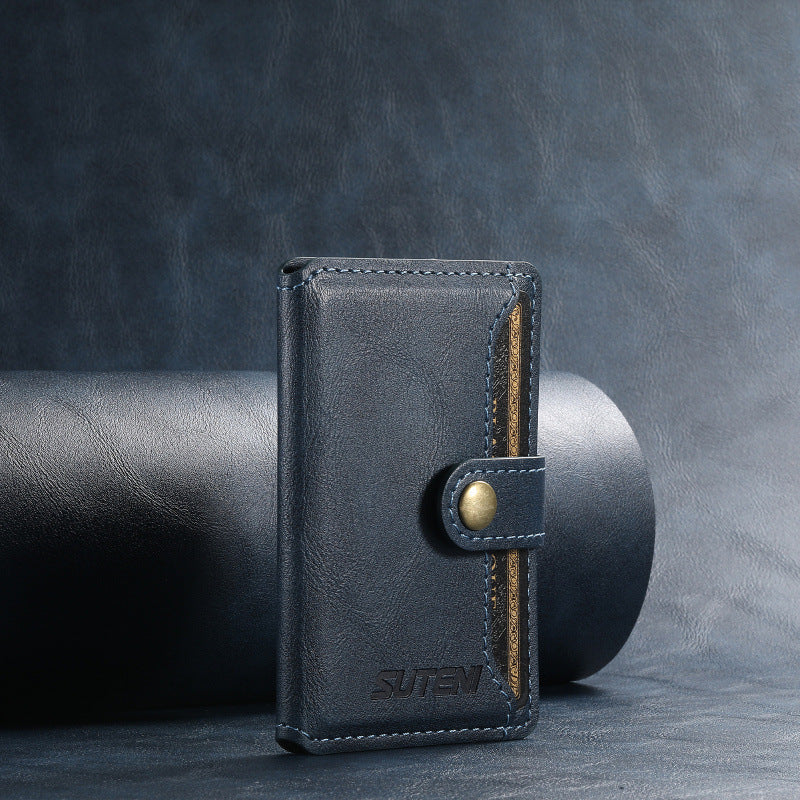 Universal MagSafe-Compatible PU Leather Card Holder for iPhone & Android Phones