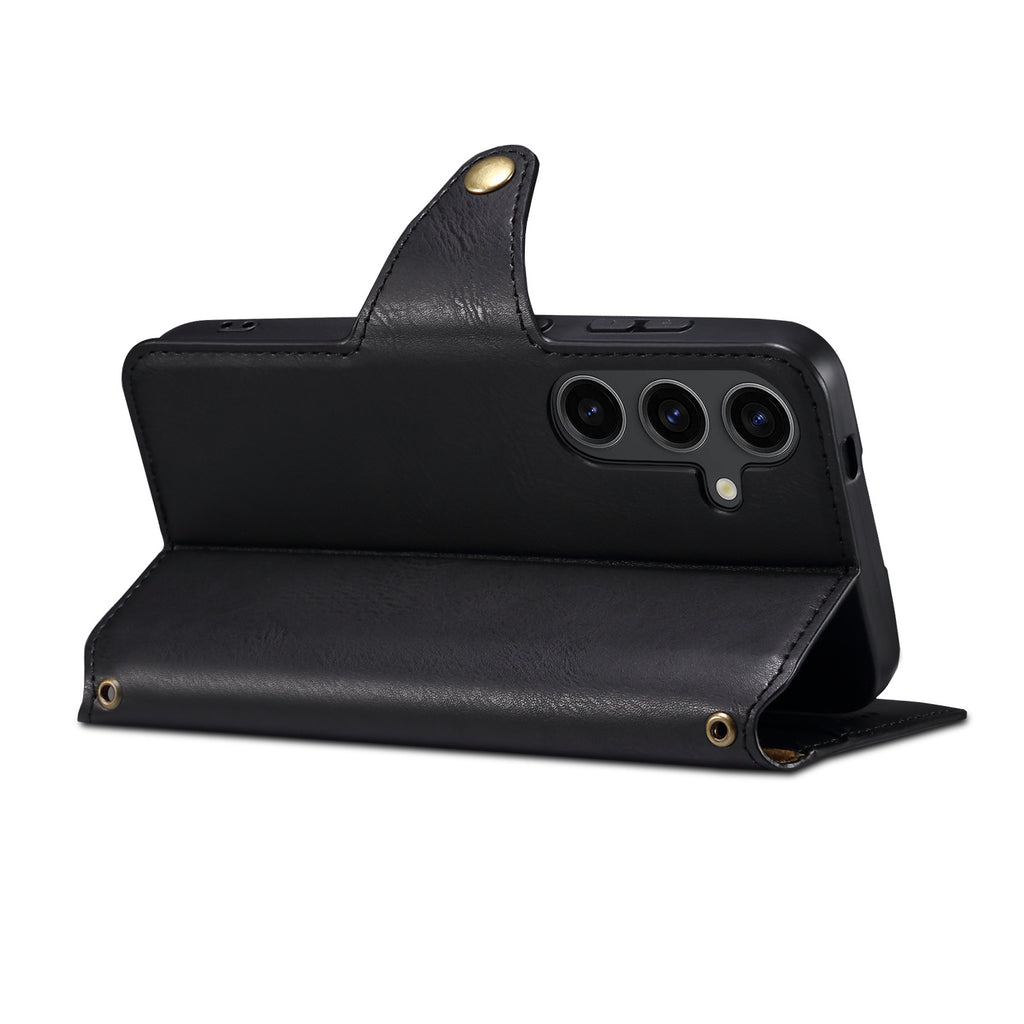 Retro PU Leather Flip Wallet Case for Samsung Galaxy S23/S24/S25/S26 & A Series