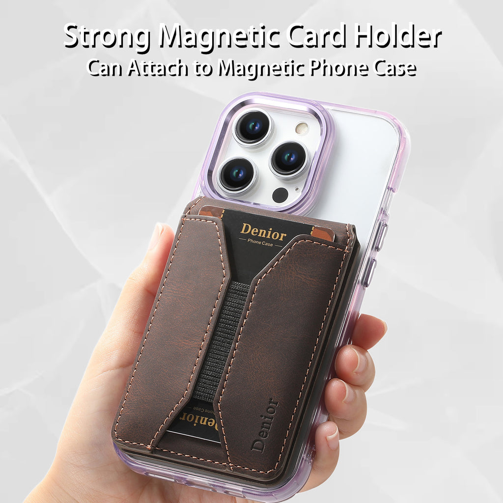 Multifunctional MagSafe-Compatible Wallet Stand for iPhone & Samsung