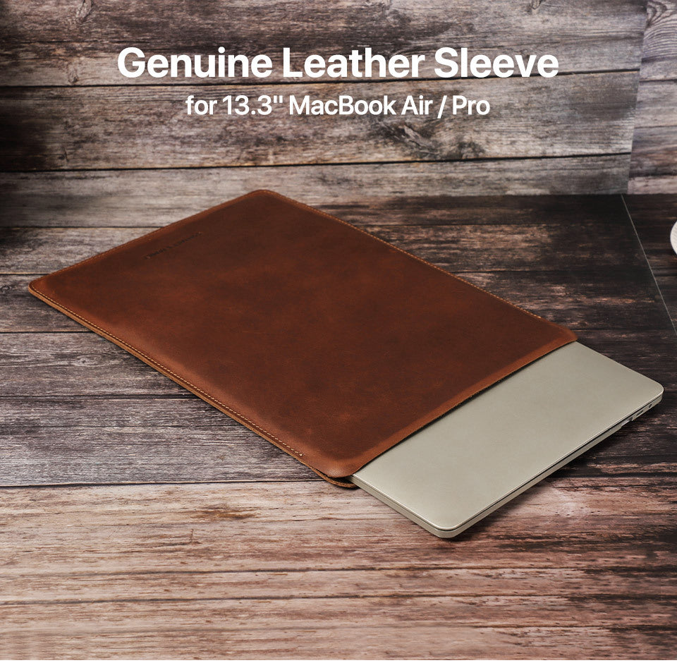 Minimalist Leather Sleeve for 13.6-inch MacBook Air