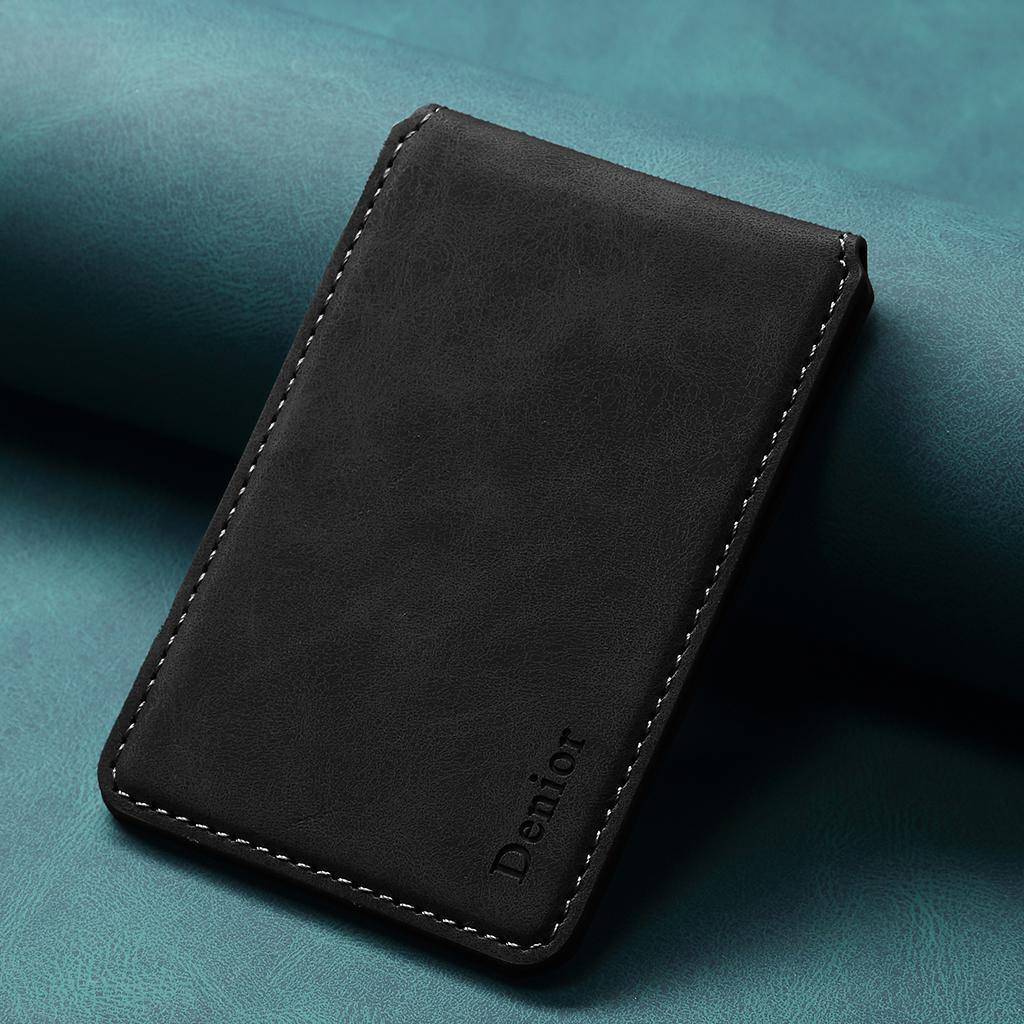 MagSafe-Compatible PU Leather Card Holder Stand for iPhone & Android