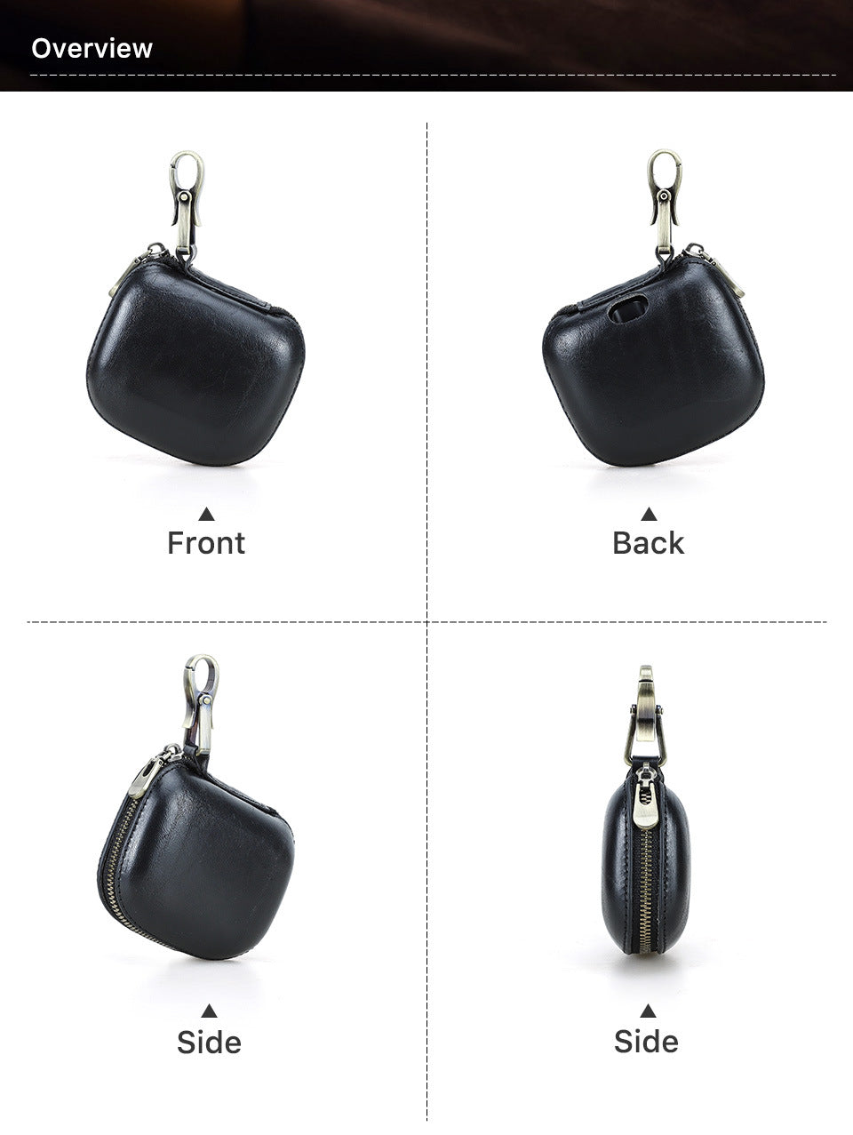 Protective Leather Case with Clip for Powerbeats Pro 2