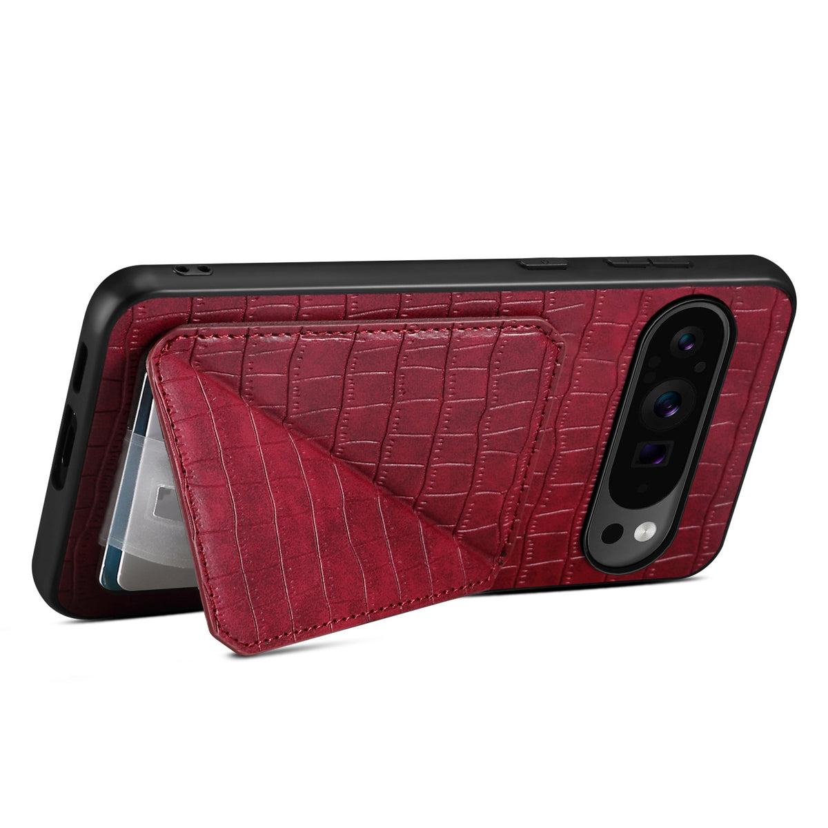 PU Leather Card Holder Stand Case for Google Pixel Series 6-10 Pro