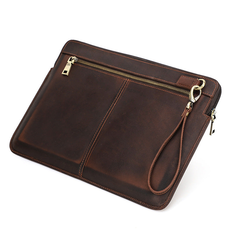 Genuine Cowhide Leather Sleeve for 14-inch MacBook Pro