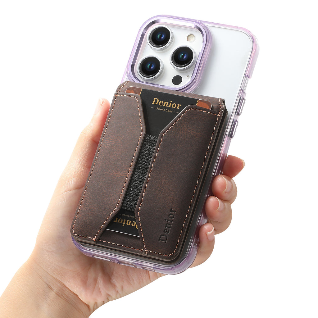 Multifunctional MagSafe-Compatible Wallet Stand for iPhone & Samsung