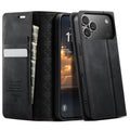 PU Leather Flip Wallet Case with Card Holder for iPhone 12–17 Series