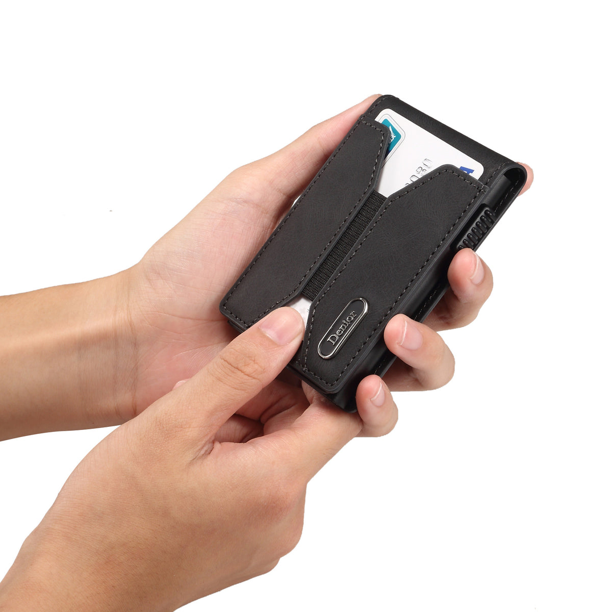 PU Leather MagSafe Wallet Case with Large Card Storage
