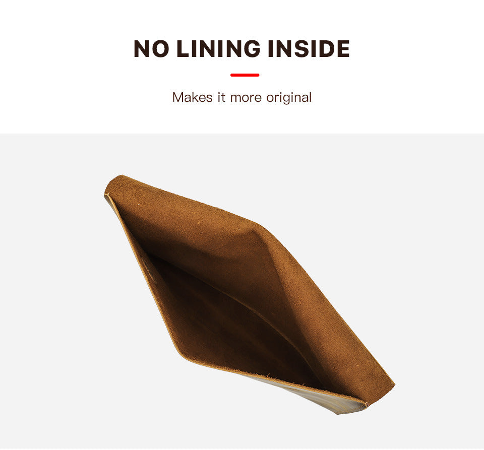 Leather Laptop Sleeve with Magnetic Closure for 13.3–14-inch MacBook