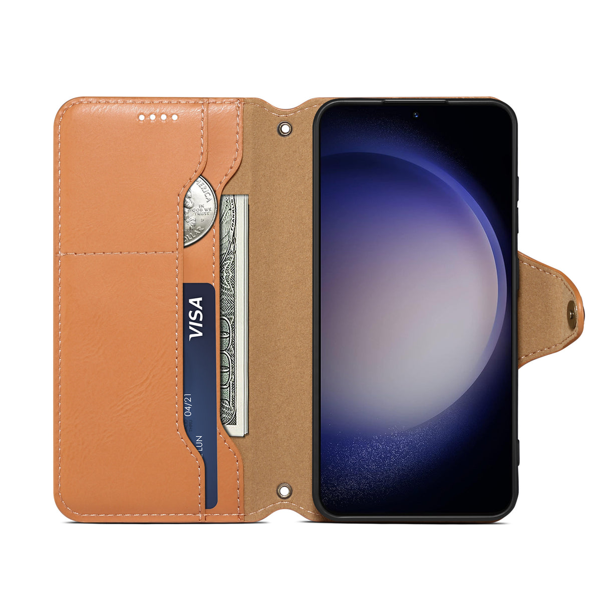 Retro PU Leather Flip Wallet Case for Samsung Galaxy S23/S24/S25/S26 & A Series