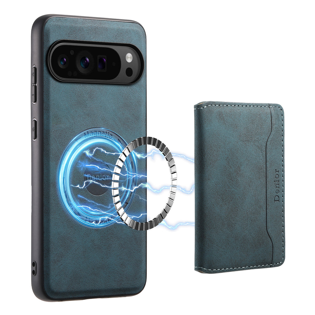 2-in-1 Detachable Magnetic Card Holder Stand Case for Google Pixel 6–10 Series
