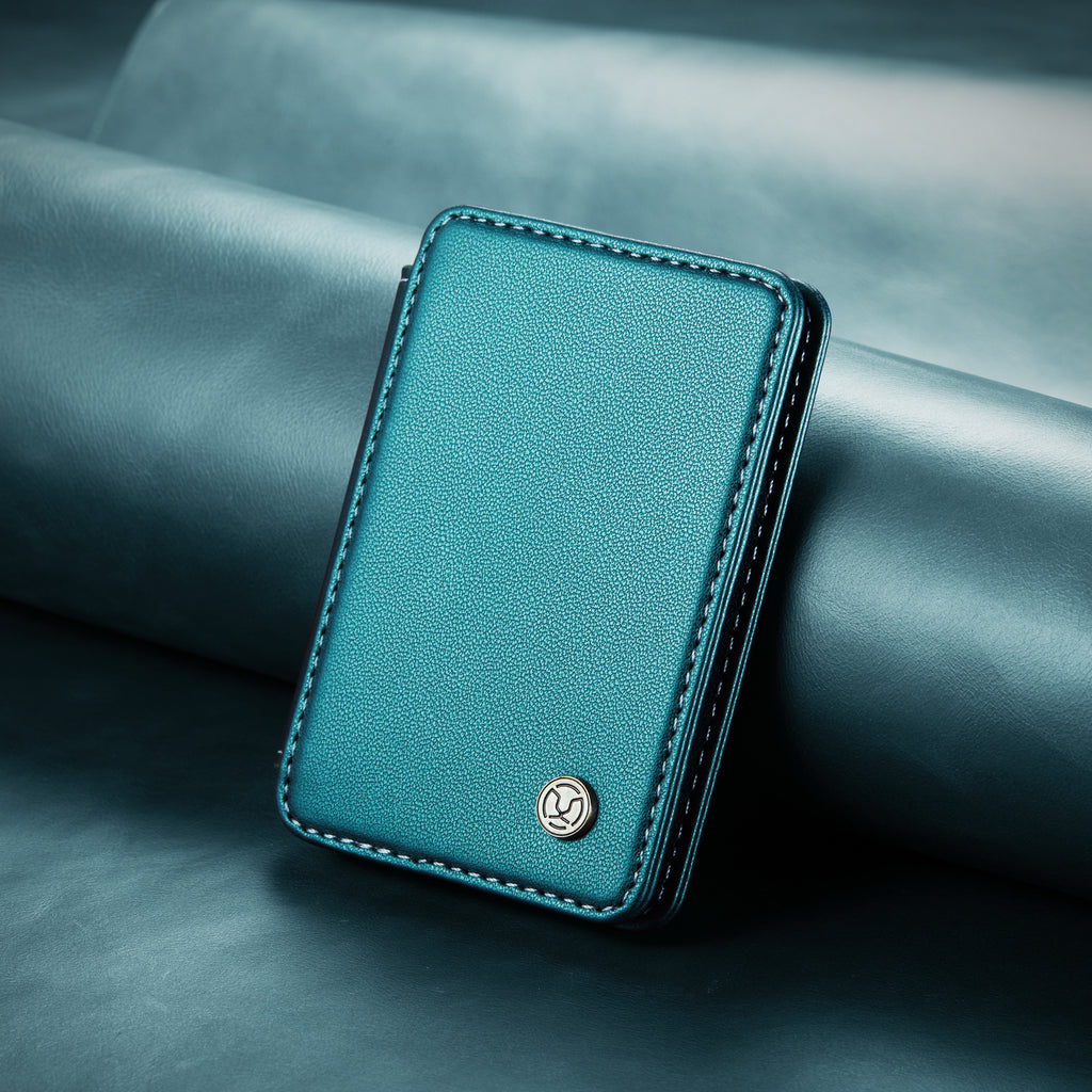 Universal RFID-Blocking MagSafe PU Leather Card Holder for iPhone & Android