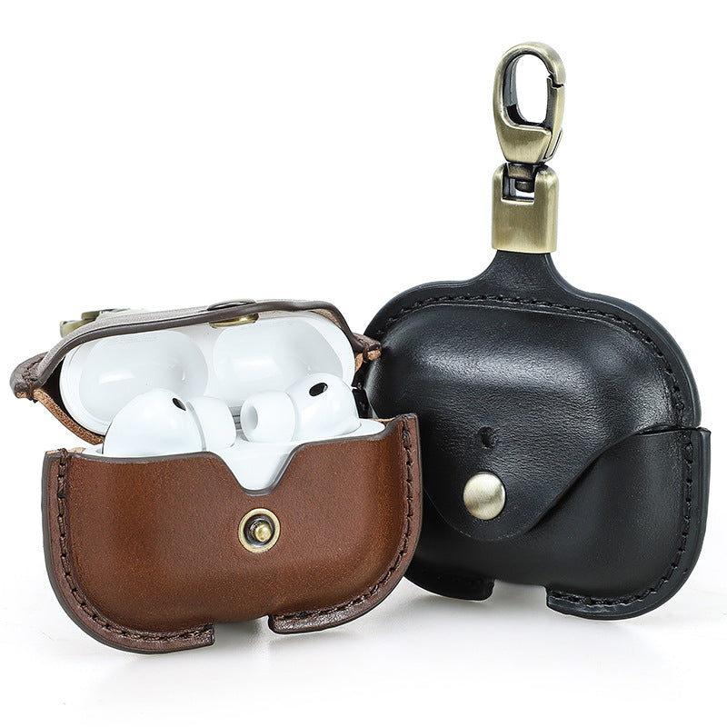 Portable Leather Case with Clip for AirPods Pro 3